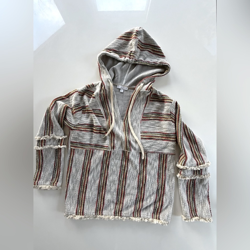 Anthropologie Current Apre Surf Beach Hoodie Pullover SZ S